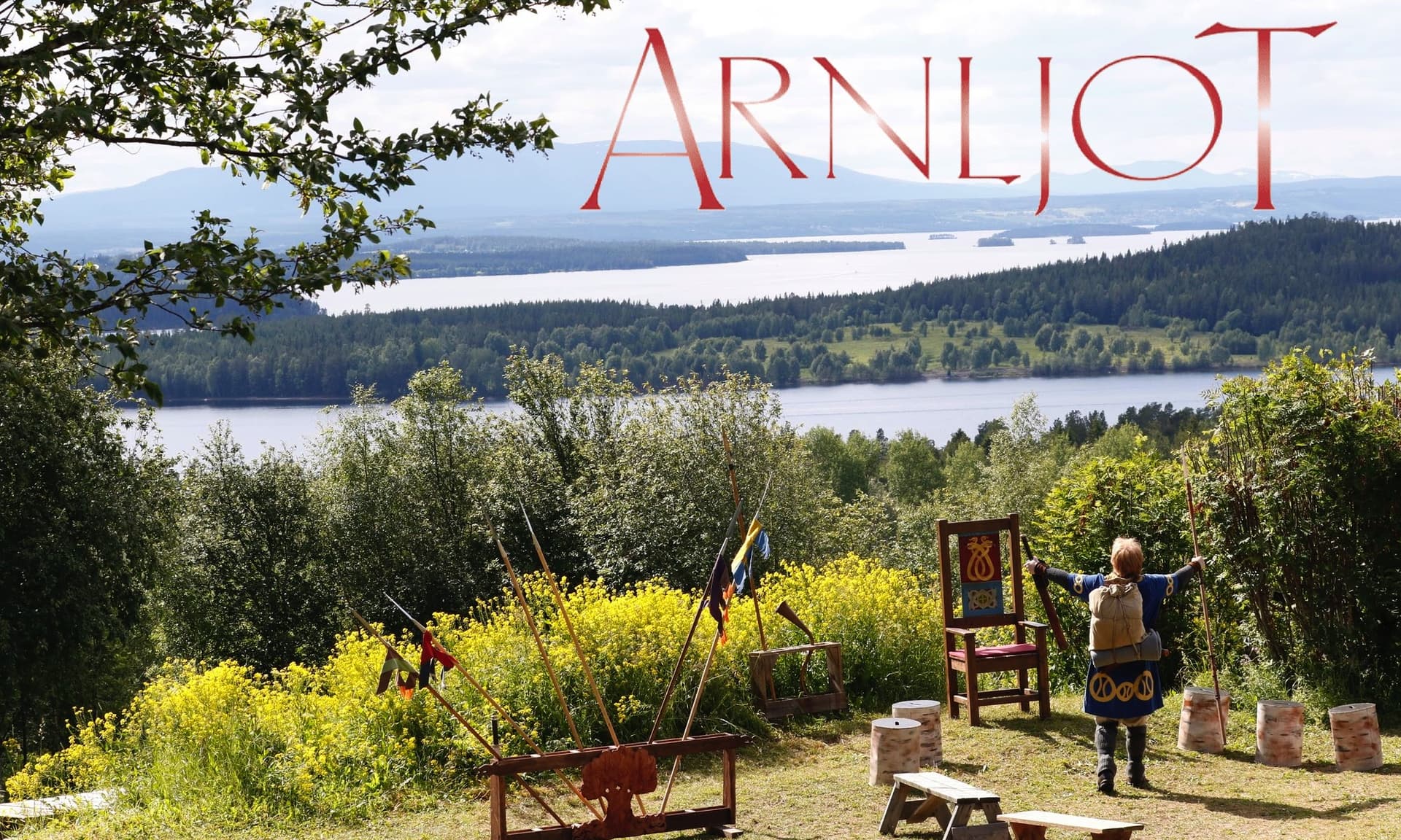 Bild över Arnljotspelen med texten "Arnljot"