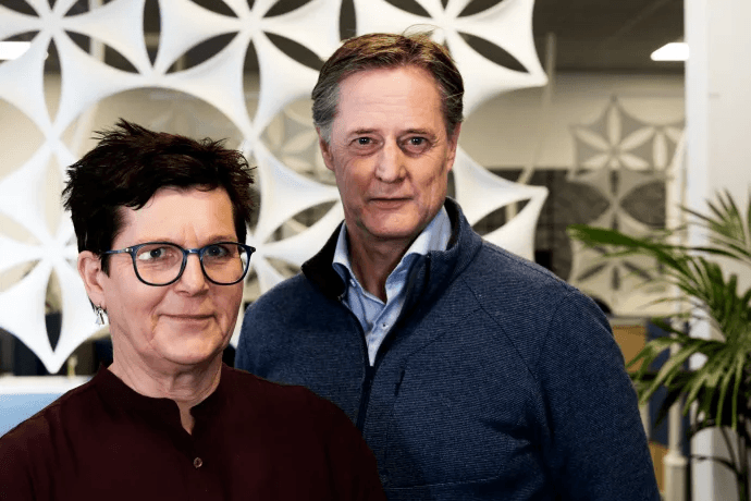 Kerstin Arnemo styrelseordförande Jämtkraft, Erik Brandsma, vd Jämtkraft.