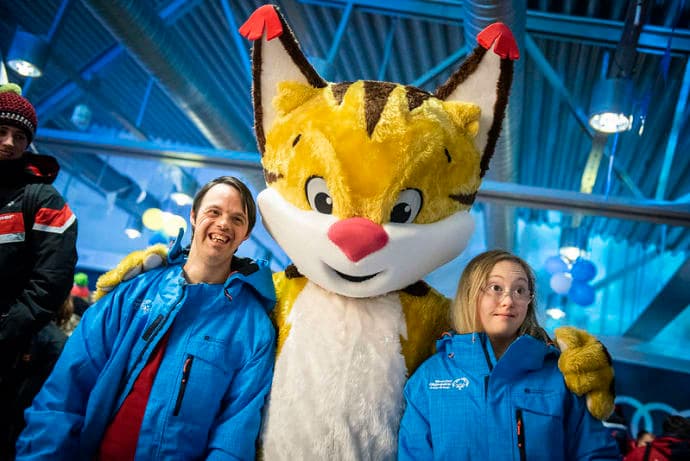 De internationella tävlande anländer till Åre Östersund Flygplats. Foto: Special Olympics Sweden Invitational Games 2020
