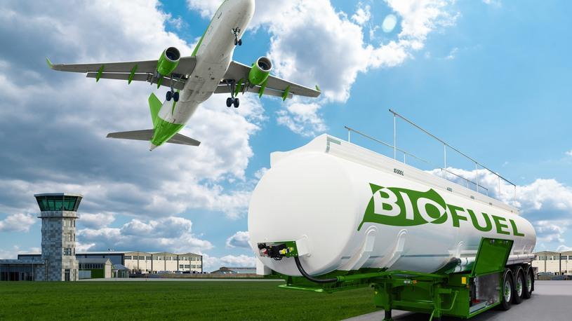 Flygplan med biogas.