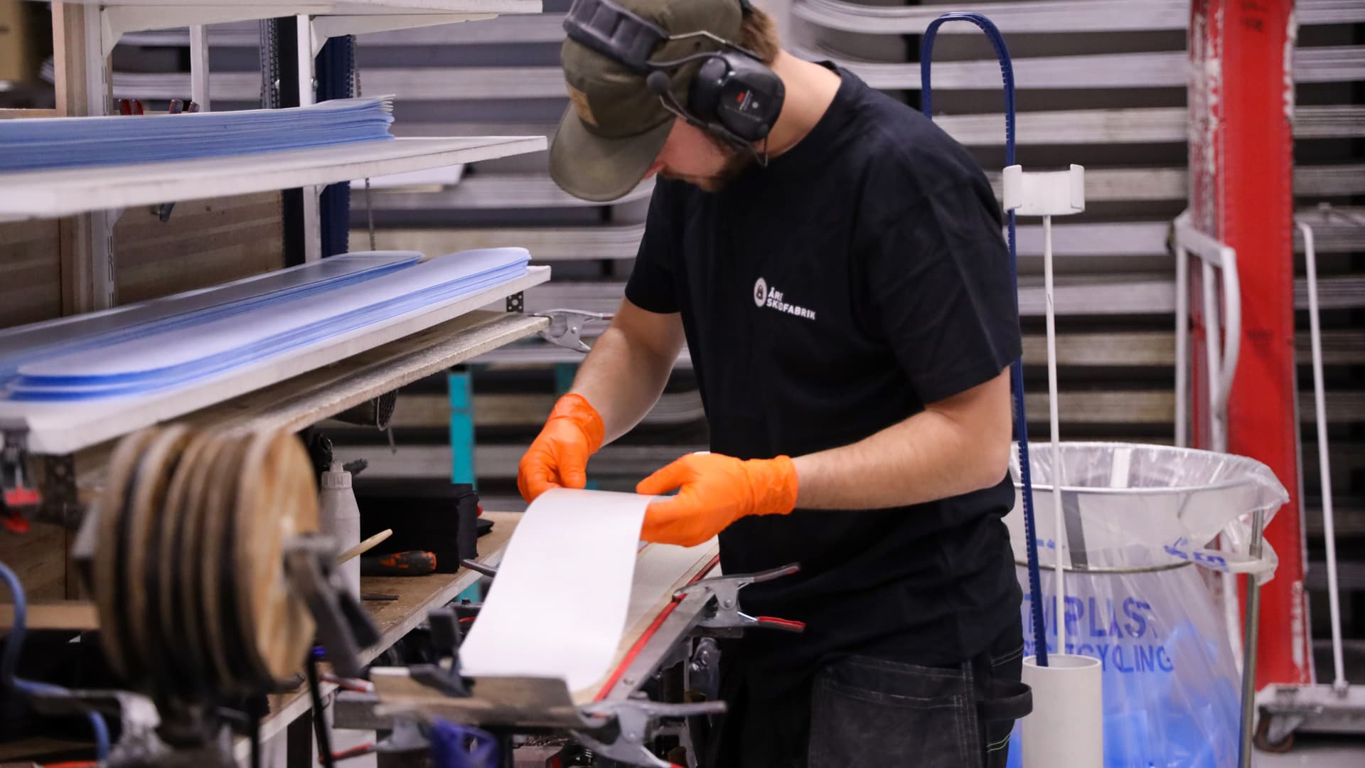 Bilder inifrån Åre skidfabrik