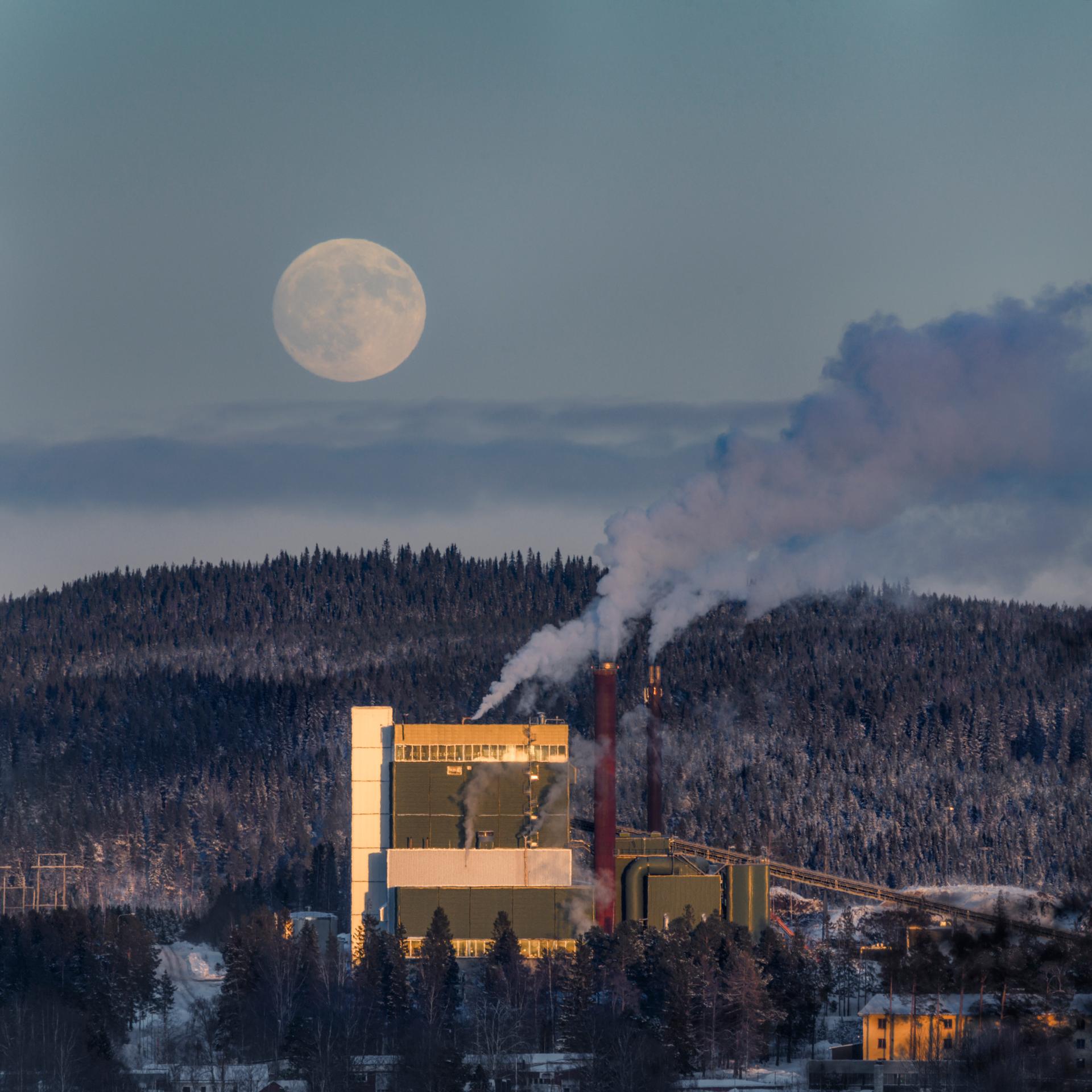 Kraftvärmeverket i Lugnvik, fotograf Göran Strand