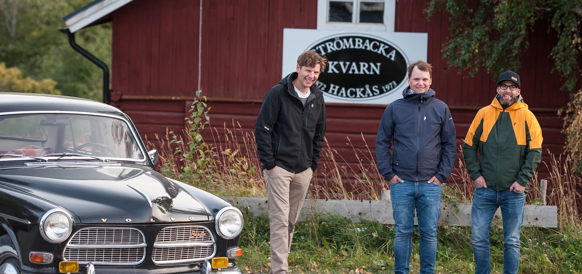 Strömbacka Kvarns nya ägare. Från vänster: Pär Ivarsson, Jimmy Segersten, Johan Eliasson
Foto: Henrik Åhlund