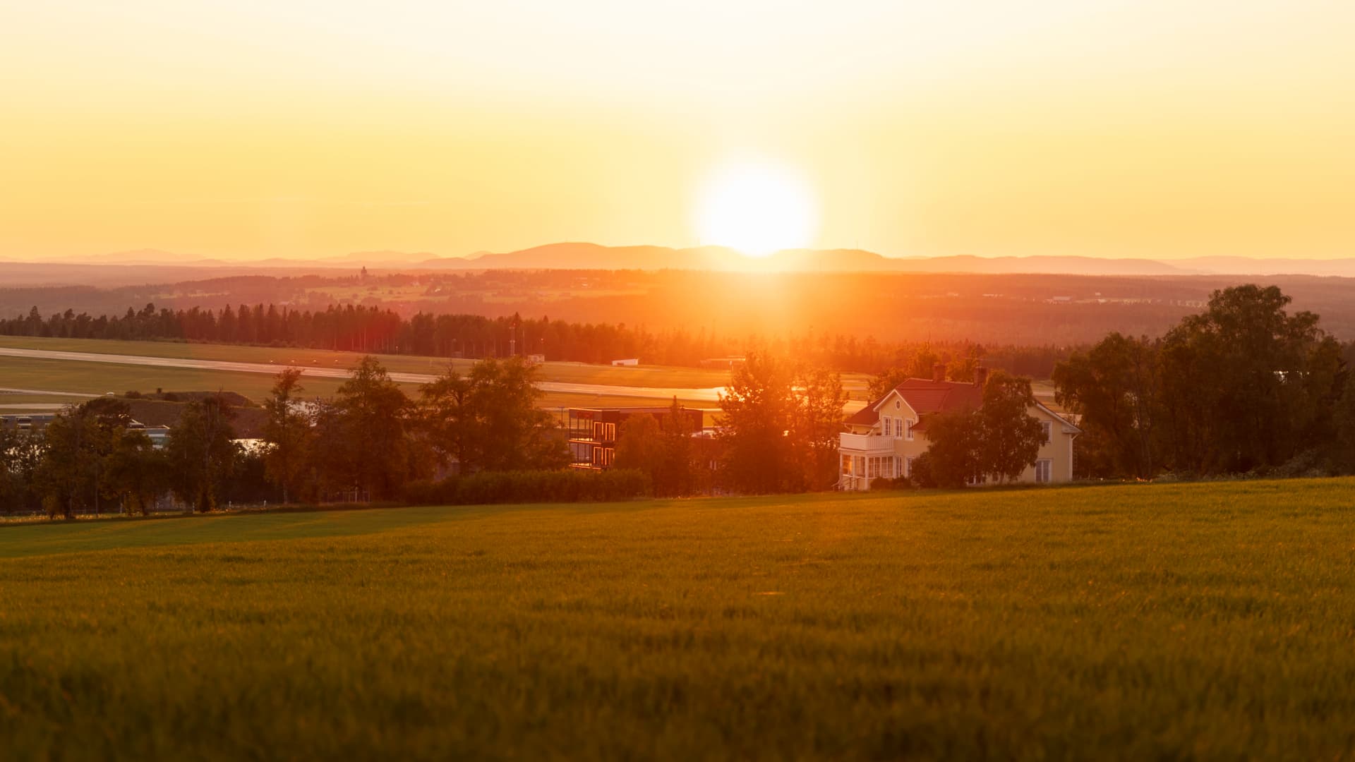Solnedgång över Frösön