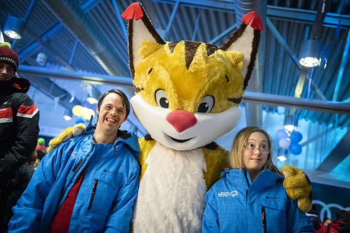 De internationella tävlande anländer till Åre Östersund Flygplats. Foto: Special Olympics Sweden Invitational Games 2020